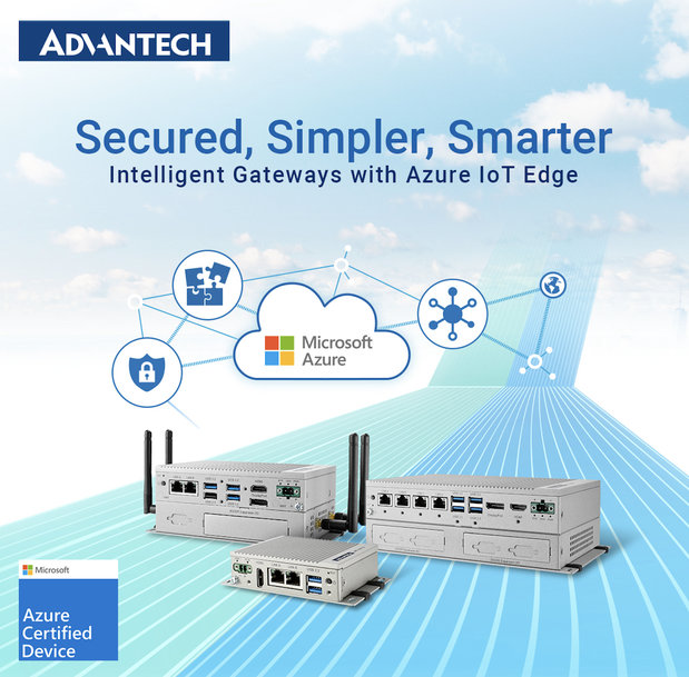 Advantech’s UNO-2000 V2 Edge IoT Gateways Now Certified to Run Microsoft Azure IoT Solution